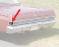 Auto Krafters Compatible Replacement For Taillight Lens Lh Outer Red 1965 Comet Caliente Cyclone C5gy-13451b