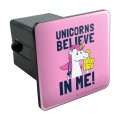 Graphics More Unicorns Believe In Me Funny Humor Tow Trailer Hitch Cover Plug Insert