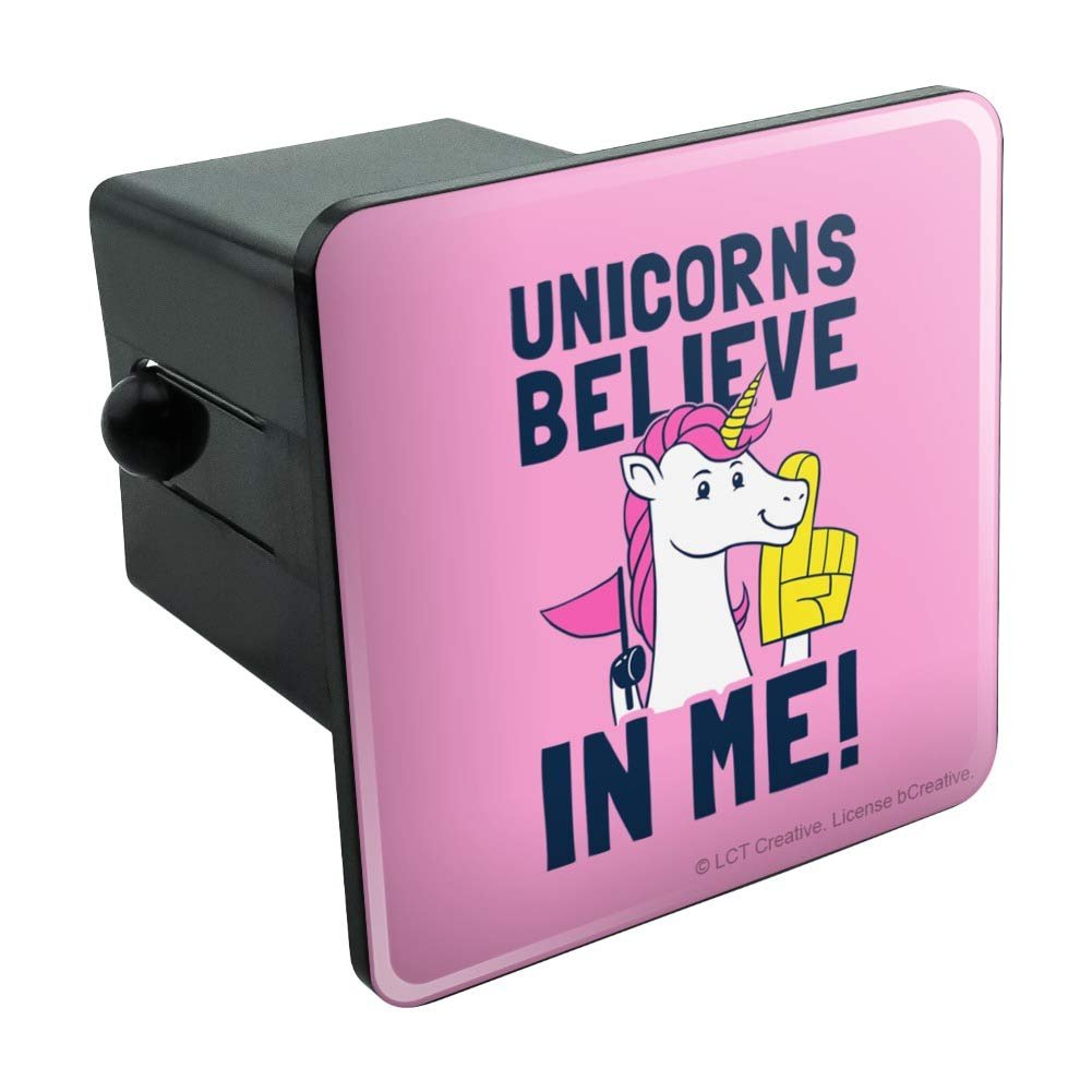 Graphics More Unicorns Believe In Me Funny Humor Tow Trailer Hitch Cover Plug Insert