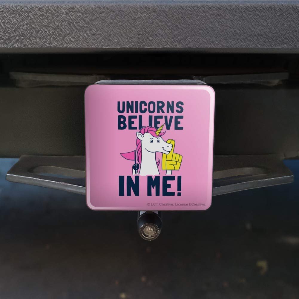 Graphics More Unicorns Believe In Me Funny Humor Tow Trailer Hitch Cover Plug Insert