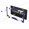 Foruidea Scotland Flag Matte Aluminum License Plate Frame With Black Screw Capsi 2pcs 2 Holes Licensess Frames Car Plate Covers