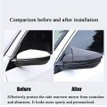 Rifoda For Civic Car Door Side Mirror Cover Trims Abs Material Honda 10th Gen 2016 2017 2018 2019 2020 2021-bright Black