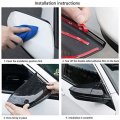 Rifoda For Civic Car Door Side Mirror Cover Trims Abs Material Honda 10th Gen 2016 2017 2018 2019 2020 2021-bright Black