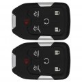 Ocpty 2 Pcs Flip Key Entry Remote Control Uncut Fob Shell Case Replacement For Suburban Tahoe Gmc Yukon Xl Hyq1aa 1551a-1aa