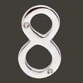 Cast Solid Brass 3 7 8 Address House Number Chrome Renovators Supply 