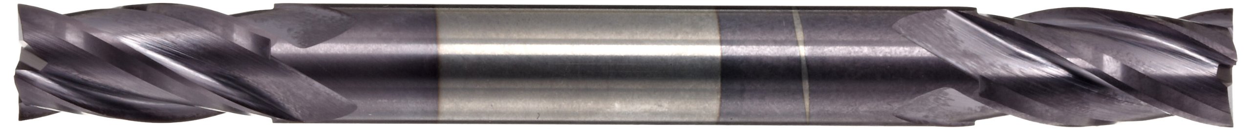 Bright Uncoated 0.125 Shank Diameter YG-1 E5023 Carbide Square Nose End Mill Finish 30 Deg Helix Double End 0.125 Cutting Diameter 4 Flutes 1.5 Overall Length