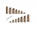 Dewhel 14 Pack Brass Motorcycle Reusable Wheel Spoke Balance Weights Refill Kits For Super Moto Dual Sport Metric Cruisers 