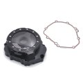 Httmt- Black Cnc See Through Clear Left Engine Stator Cover Gasket Gsxs For 17-20 Suzuk Gsxs 1000 P N Mt313-070a-bk 