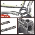 A-premium 10pcs Engine Timing Chain Kit Fits Sohc 8cyl 4 7l Compatible With Dodge Dakota 00-07 Durango 2000-2008 Ram 1500 02-07