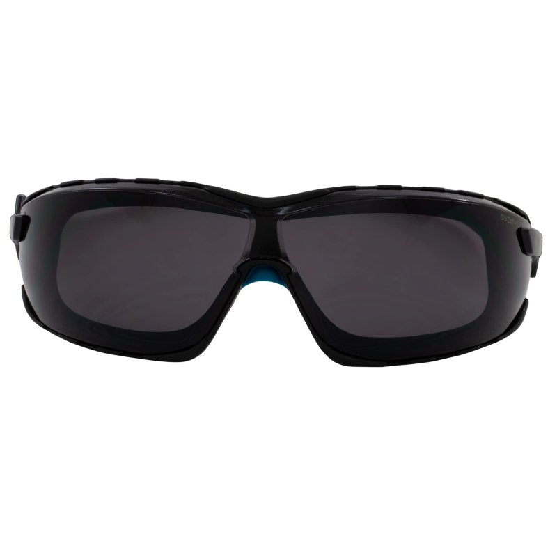 2 Pairs Of Global Vision Sunn Up Motorcycle Safety Goggles Ansi Z87 1 Scratch-resistant Anti-fog Gray Frame W Clear Lens Blue