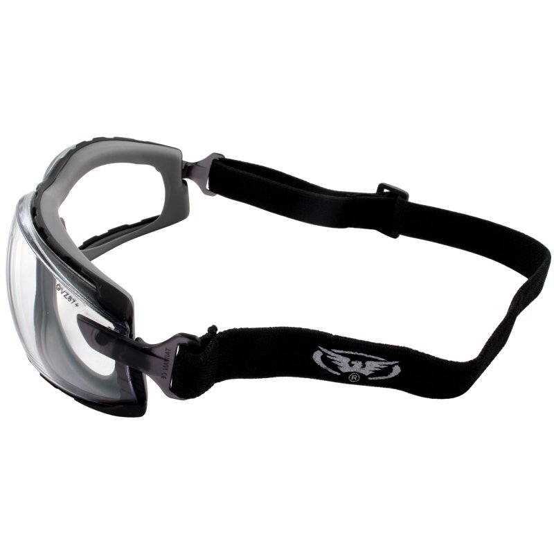 2 Pairs Of Global Vision Sunn Up Motorcycle Safety Goggles Ansi Z87 1 Scratch-resistant Anti-fog Gray Frame W Clear Lens Blue