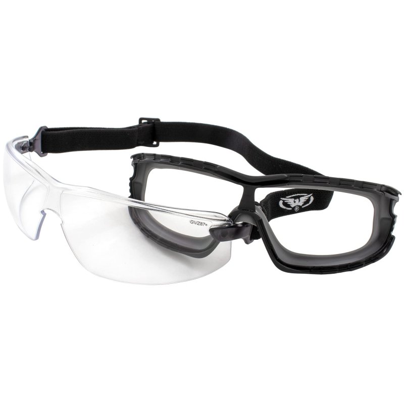 2 Pairs Of Global Vision Sunn Up Motorcycle Safety Goggles Ansi Z87 1 Scratch-resistant Anti-fog Gray Frame W Clear Lens Blue