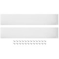2pcs Door Kick Plate 6 X 34 Inches Aluminum 2 Mm Thickness For Exterior Front Or Back Silver 