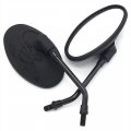 Emlevo For Honda Vt125 Shadow 1999-2006 Vt250 Magna 250 1995-1997 Motorcycle Chrome Side Rear View Mirror Abs Plastic Black