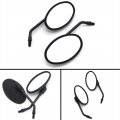 Emlevo For Honda Vt125 Shadow 1999-2006 Vt250 Magna 250 1995-1997 Motorcycle Chrome Side Rear View Mirror Abs Plastic Black