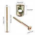 Uxcell M6x100mm Furniture Bolt Nut Set Hex Socket Screw 50mm Thread Length With Barrel Nuts For Beds Headboards Chairs 5 Sets