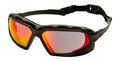 Highlander Xp Safety Eyewear Sky Red Mirror Anti Fog Lens Black Gray Frame Sbg5055dt Scratch Resistant Polycarbonate High 