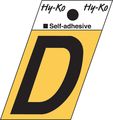 Hy-ko Gr-10 D 1 5 Black Aluminum Angle Cut Letter 