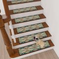 Native American Tribal Indian Ornament Geometric Stair Treads For Wooden Steps Southwestern Indoor Carpet Safety Rug Kids 