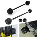 Front And Rear Axle Sliders For Mt 07 Fz 2014 2024 Motorcycle Crash Protectors Aluminum Pom Build Wear Resistant Frame Slider 