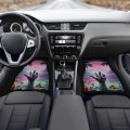 Zombie Hands Graveyard Car Floor Mats 4 Pieces Set Non Slip Moon Halloween Pumpkins Front Rear Mat For Women Men All Season