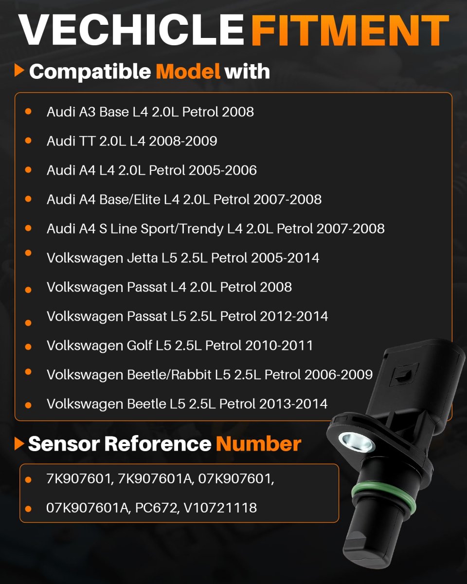 Engine Camshaft Position Sensor 7k907601a For Audi A4 2005 2008 A3 Tt Volkswagen Jetta Passat Golf Beetle Rabbit