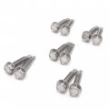 Red Hound Auto 10 Marine Hex Head Self Drilling Screw Set Number 14 X 1 25 Inches For Wood Metal Plastics 304 Ss Stainless 