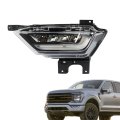 Left Driver Side Fog Light Replacement For F150 2021 2022 Led Front Lamp Assembly Ml3z15201c Clear Lens Black Housing 