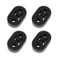 4pcs 2 Holes 12mm Dia Car Exhaust Hanger Bushing Muffler Epdm Rubber Insulator Mount Bracket Black Universal Fit 