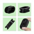 Flyshop 4-pack Black 13 X 27 Mm 1 2 1-1 16 Drill Hole Double-sided Oval Firewall Plugs Synthetic Rubber Grommets Wire