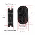Flyshop 4-pack Black 13 X 27 Mm 1 2 1-1 16 Drill Hole Double-sided Oval Firewall Plugs Synthetic Rubber Grommets Wire