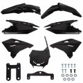 Hecasa Black Restyled Plastic Body Kit Compatible With Suzuki Rm250 Rm125