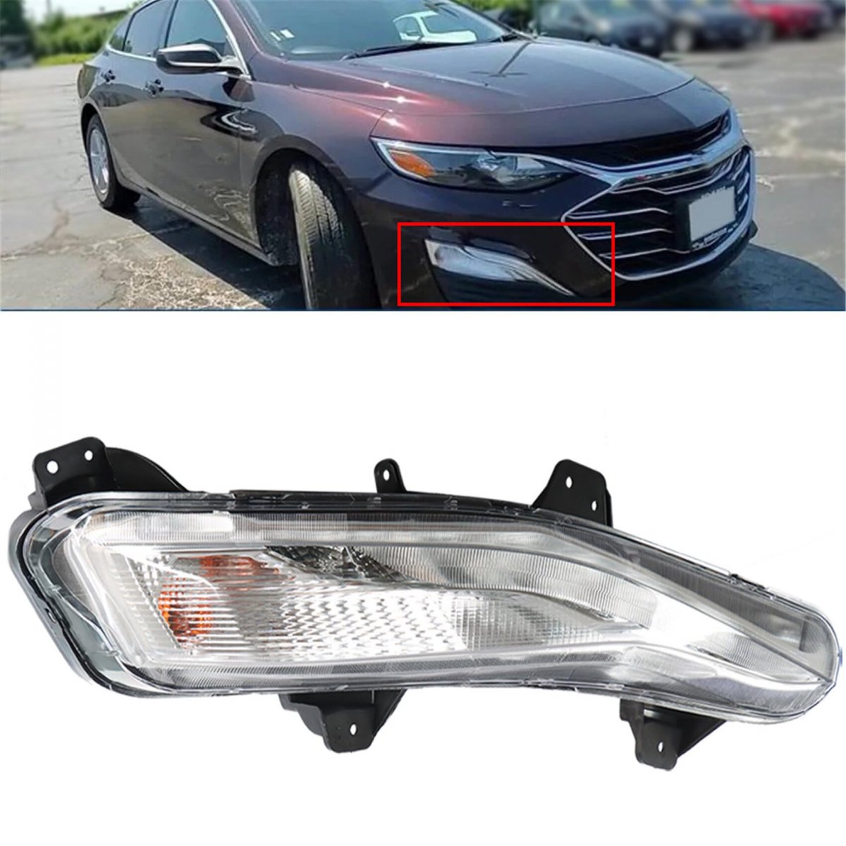 Fog Lights Assembly Replacement For 2019 2020 Chevy Malibu Daytime Running Light Turn Signal Lamp Right Side Passenger