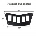 Bunker Indust Black Aluminum Dash Panel For Polaris Rzr Xp 900 800 S570 With 5 Switch Slotsi Rocker