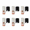 B P Lampa 6 Pack Of 1-3 4 Inch Keyless Porcelain Candelabra Sockets With Phenolic Insulators Rated For Damp Locations Tapped 1 