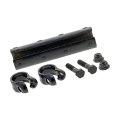 Tie Rod End Adjusting Sleeve For 1999 2004 Ford F-350 Super Duty Steel Black Medium Thread Female Ends Counterclockwise Left