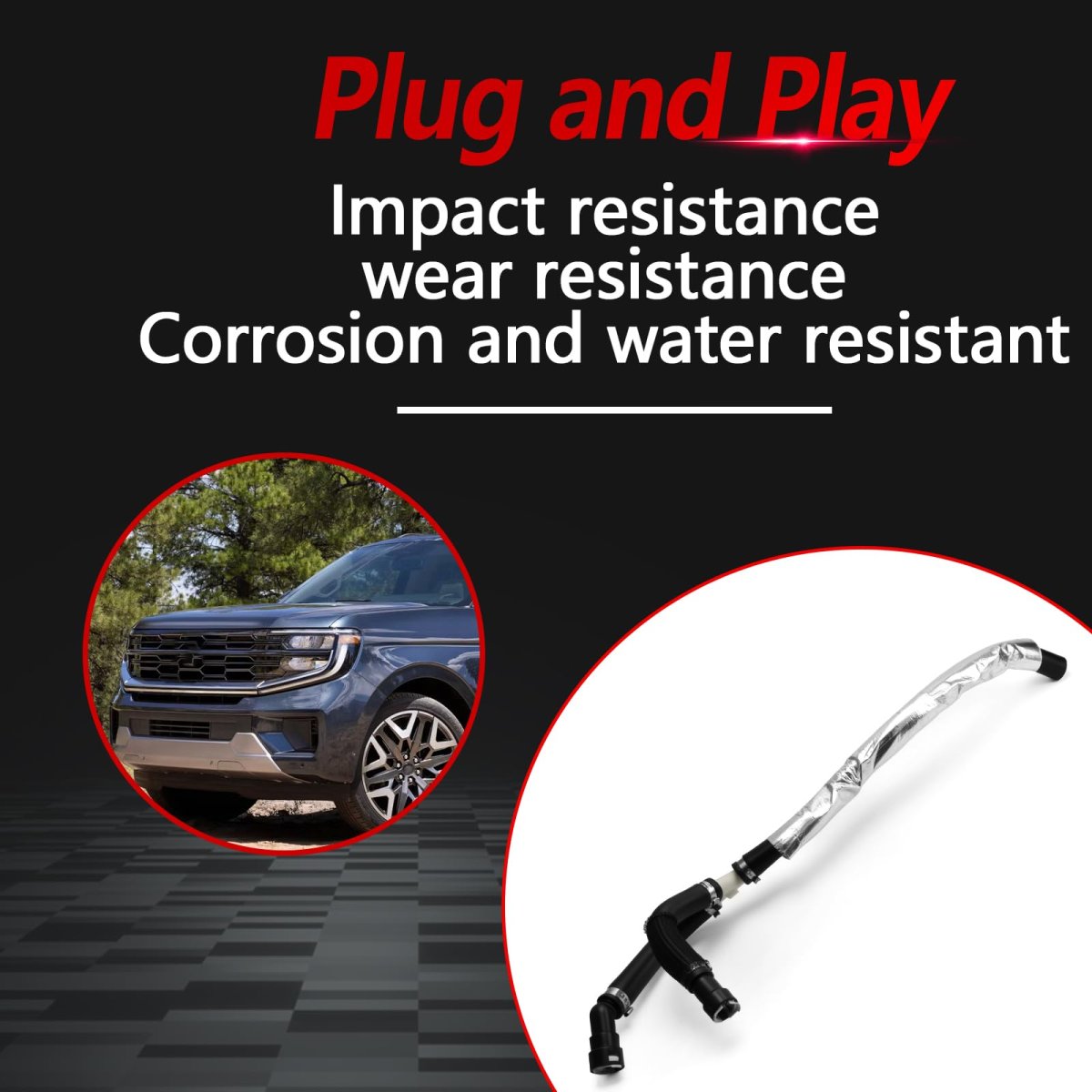 Hvac Heater Water Outlet Hose Fits For 2018-2022 Expedition Navigator 3 5l Camaro Pontiac Firebird Replaces Jl1z-18472-c