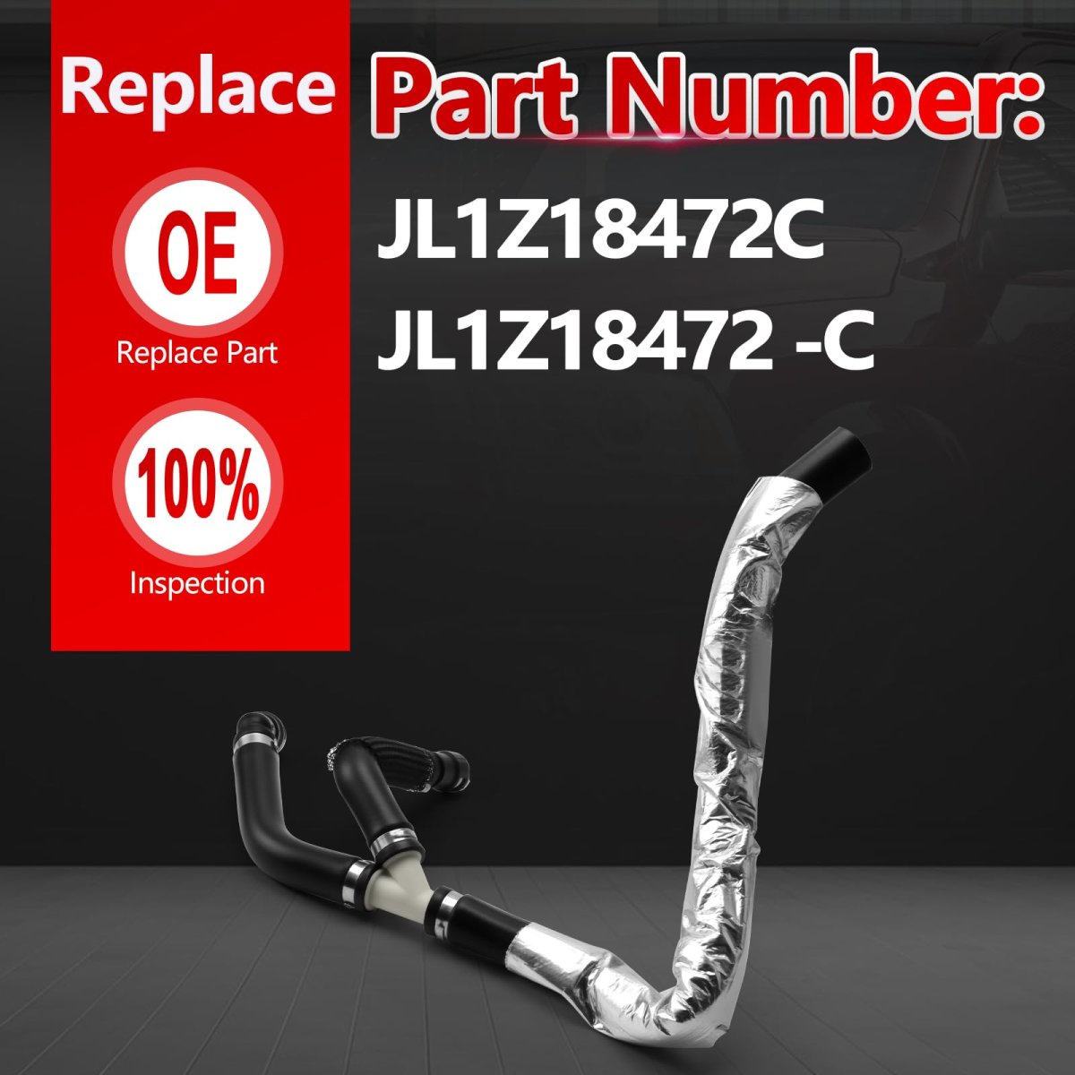 Hvac Heater Water Outlet Hose Fits For 2018-2022 Expedition Navigator 3 5l Camaro Pontiac Firebird Replaces Jl1z-18472-c