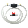 Manual Fuel Transfer Siphon Pump Portable High Flow Hand For Gas Oil Water Includes 2m Syphon Hose And 20mm Diameter Nozzle 