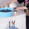 Manual Fuel Transfer Siphon Pump Portable High Flow Hand For Gas Oil Water Includes 2m Syphon Hose And 20mm Diameter Nozzle
