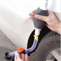 Manual Fuel Transfer Siphon Pump Portable High Flow Hand For Gas Oil Water Includes 2m Syphon Hose And 20mm Diameter Nozzle