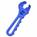 Evil Energy 4an Female Hardline Tube Nut Sleeve 2pcs Bundle With Adjustable 3an-16an Wrench Aluminum Blue
