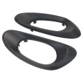Pair Door Handle Bezel Trim Inside Front Driver Passenger Fits For 2005 Chevrolet Trailblazer Ext Lt Sport Utility 4-door 5 3l 