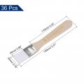 Uxcell 36pcs 5 3 Paint Brush 0 8 Width Soft Nylon Bristle With Wood Handle For Wall Cabinets Fences White