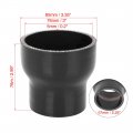 X Autohaux 2 25 To 3 Id Car Universal Black High Performance Silicone Reducer Hose Coupler Intercooler Tube