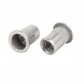 Uxcell M10 304 Stainless Steel Flange Blind Rivet Nut Insert Nutsert Silver Tone 20pcs