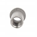 Uxcell M10 304 Stainless Steel Flange Blind Rivet Nut Insert Nutsert Silver Tone 20pcs