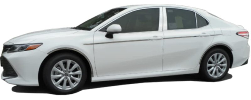 Stainless Side Molding Accent Trim For 2018 2020 Toyota Camry 13 Piece Set 0 75 In Width Chrome Polished Steel At18130