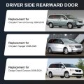 Rearward Right Door C Pillar Outer Windshield Trim Replacement For Chrysler Town Country 2008-2016 Voyager 2008-2020 Dodge