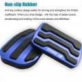 Lexley 2pcs Anti-slip Aluminum Brake Gas Pedal Pads Auto No Drilling Accelerator Covers Only For F150 2015 2016 2017 2018 2019